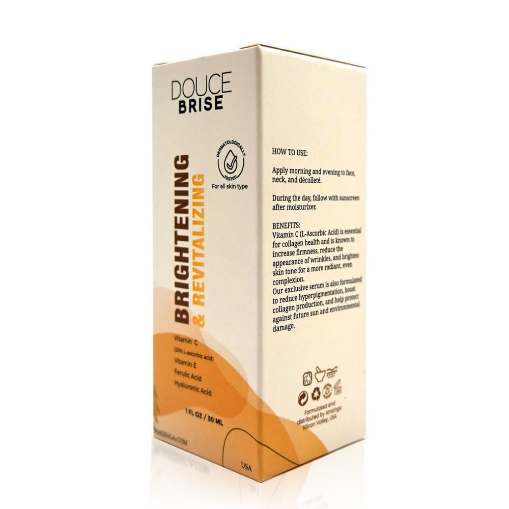 Vitamin C Face Serum with Hyaluronic Acid &amp; Vitamin E – Anti-Aging Brightening Serum for Dark Spots &amp; Wrinkles thumbnail 2