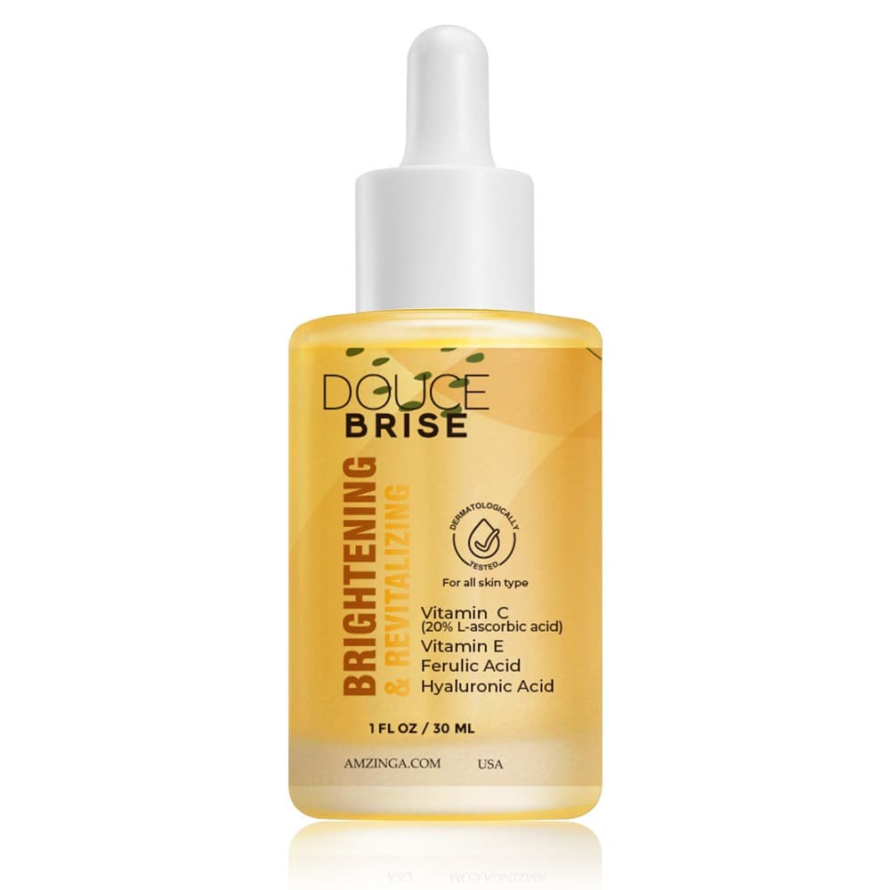 Vitamin C Face Serum with Hyaluronic Acid &amp; Vitamin E – Anti-Aging Brightening Serum for Dark Spots &amp; Wrinkles thumbnail 4