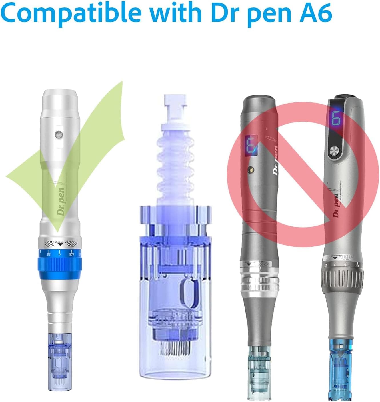 Microneedling Pen Cartridges for Dr Pen A6 – 24 Pin Needles, 10PCS – Easy-to-Use at-Home Skincare Cartridges for Fine Lines, Serum Absorption, Face &amp; Body Treatment – Disposable Sterile Tips thumbnail 2