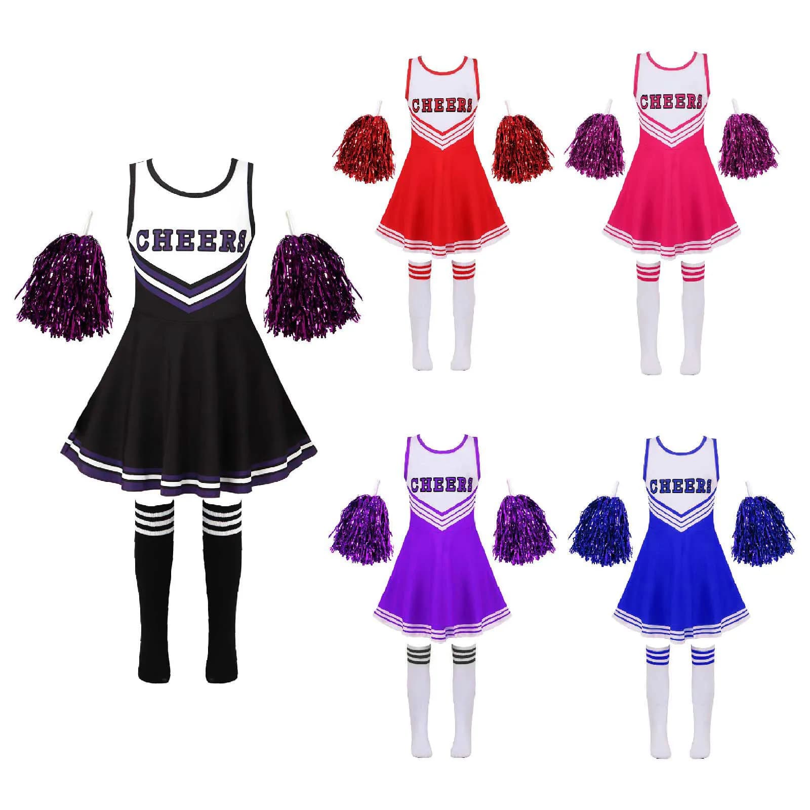 Custom Kids Cheerleading Uniform – rPET Polyester – Mira Essential thumbnail 3