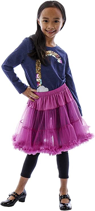 BellaSous Fluffy Rainbow Full Length 7.5″ Organdy Skirt