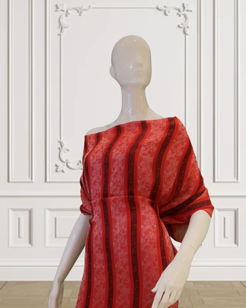 Dyed Laminate Chiffon – Red