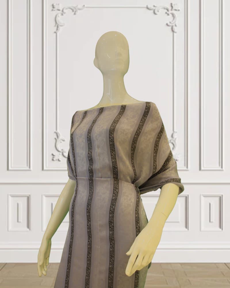 Italian Laminate Chiffon – Silver