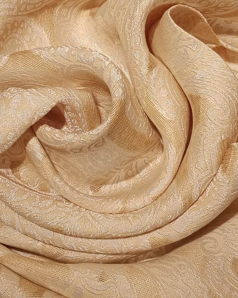 Italian Brocade Silk – Peach thumbnail 2