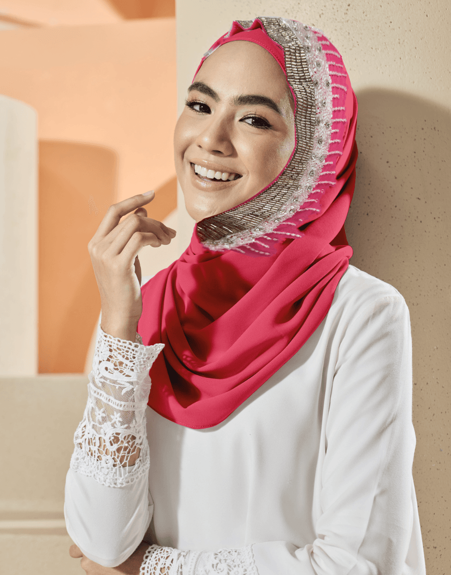 Instant Scarf – Meadow (Med Pink)