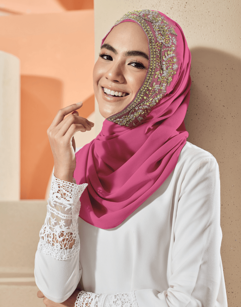 Instant Scarf – Dahlia (Dusty Pink)