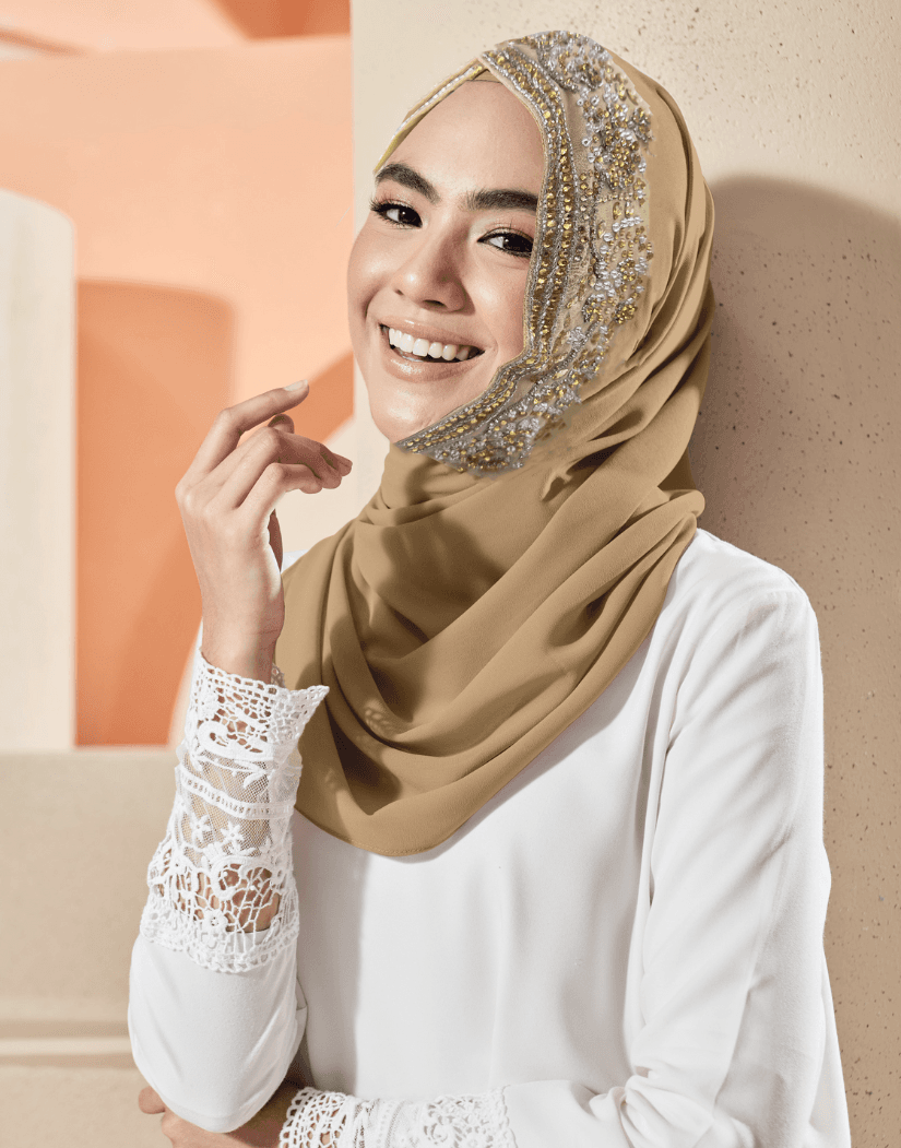 Instant Scarf – Dahlia (L.Khaki)