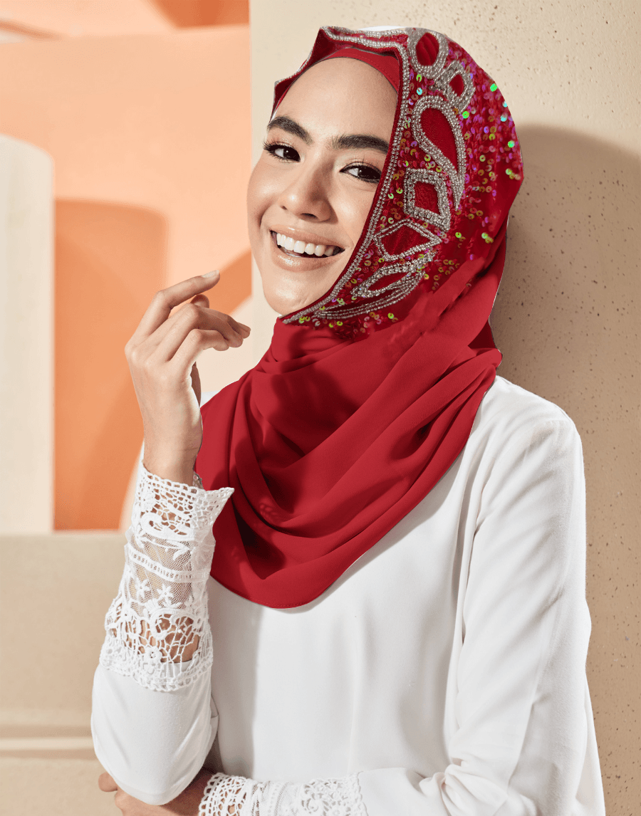 Instant Scarf – Oleander (M.Chili Red)