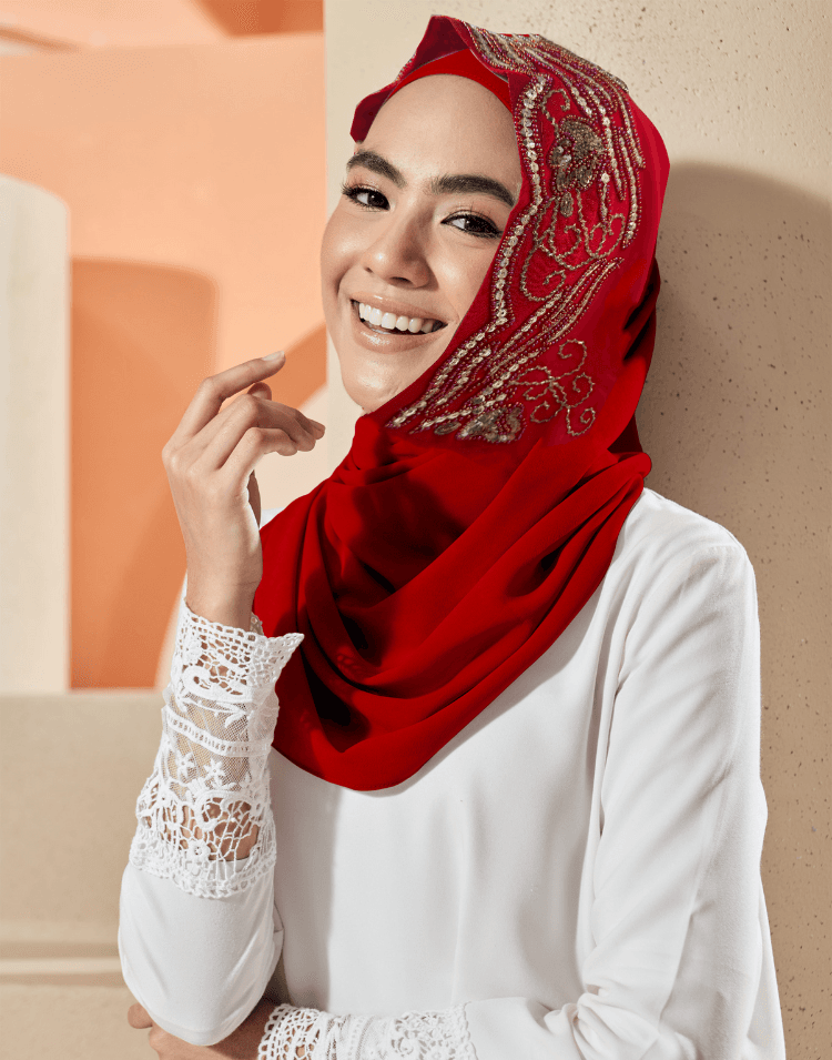 Instant Scarf – Marigold (M.Chili Red)