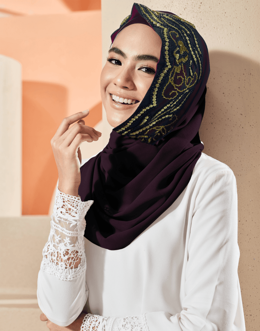 Instant Scarf – Marigold (Dark Brown)