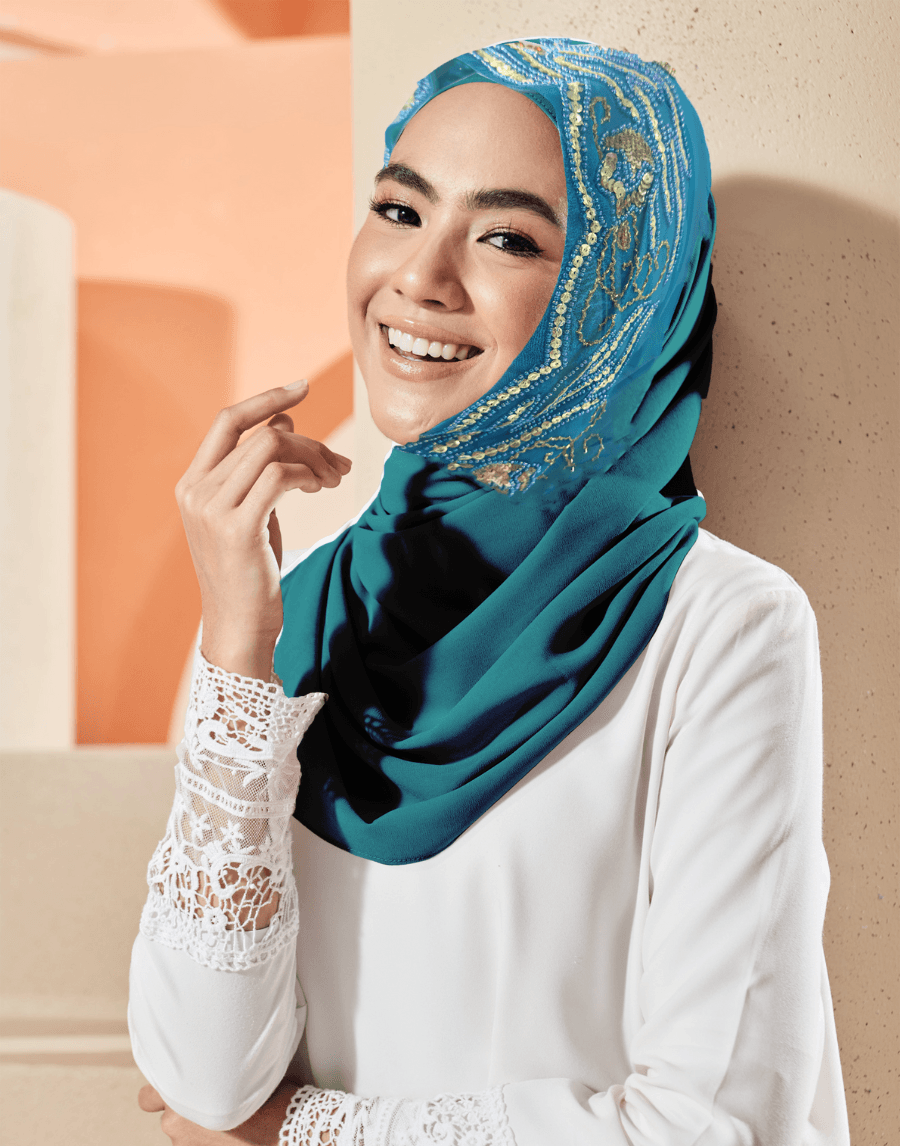 Instant Scarf – Marigold (M.Turq Blue)