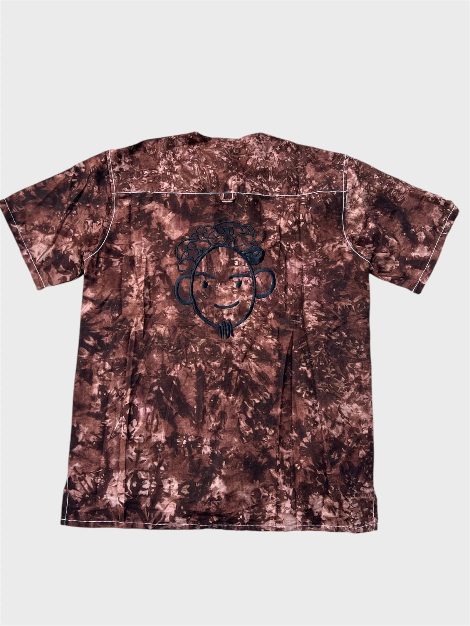 Brown Cloud Buttons Up Shirt thumbnail 2
