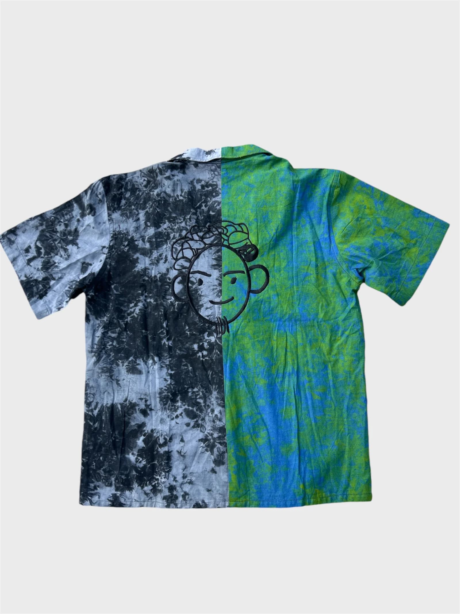 Black Cloud &amp; Green blue Classic Collar Shirt thumbnail 2