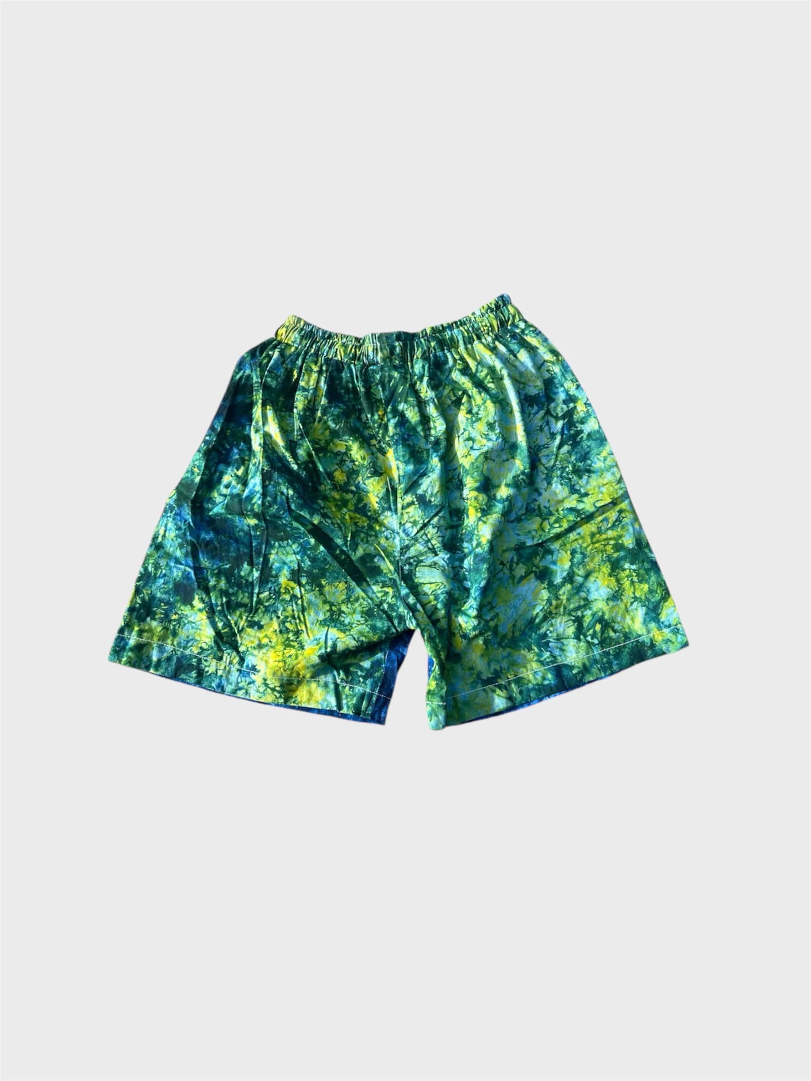Blue &amp; Green Elastic waistband short thumbnail 2