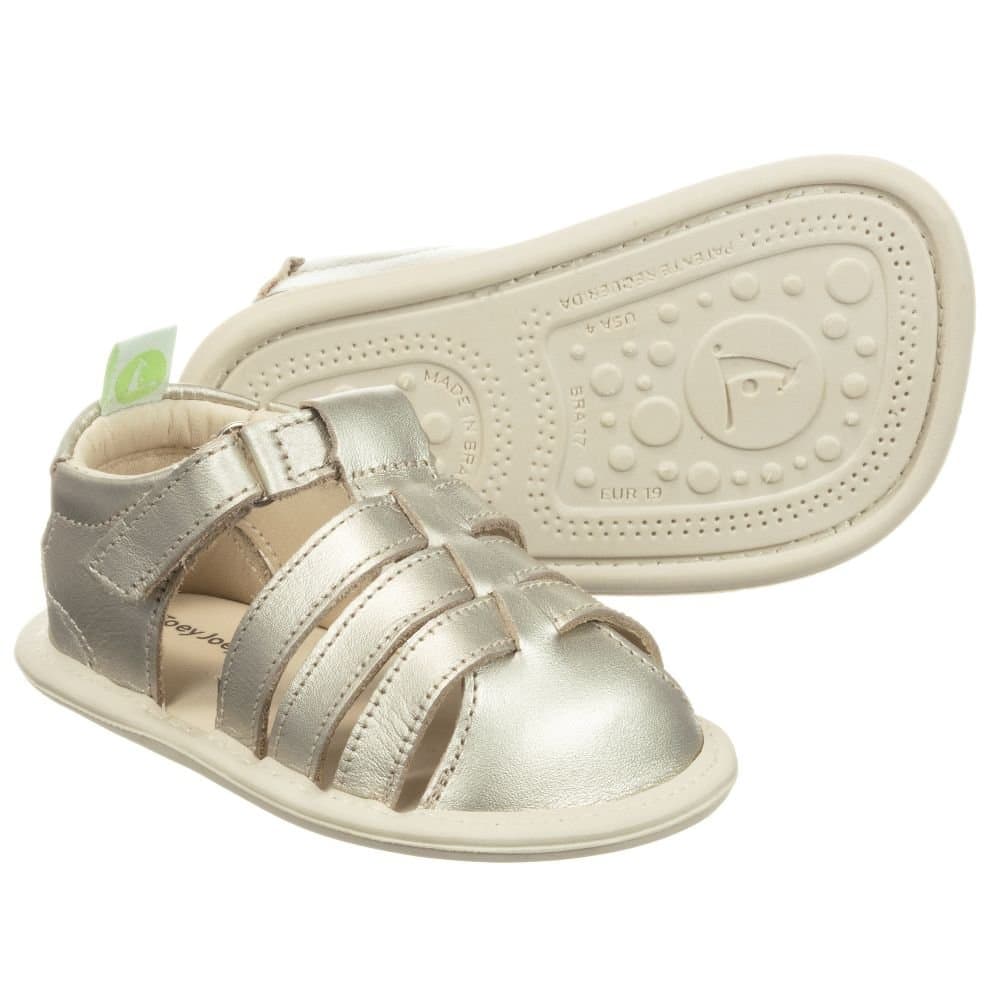 Tip Toey Nesty Sandal – White Gold