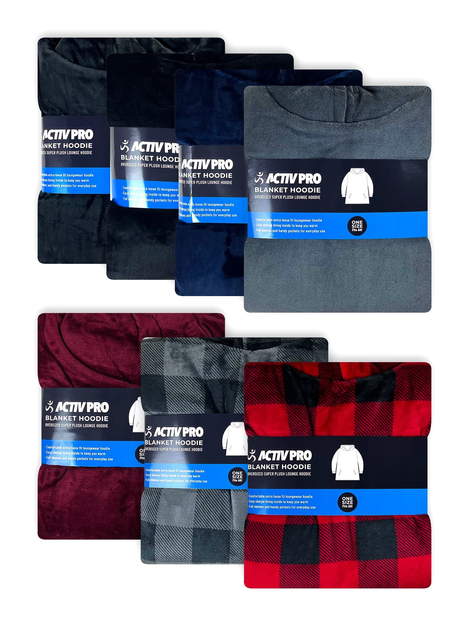 Blanket Hoodie with Sherpa Lining #P42 thumbnail 2