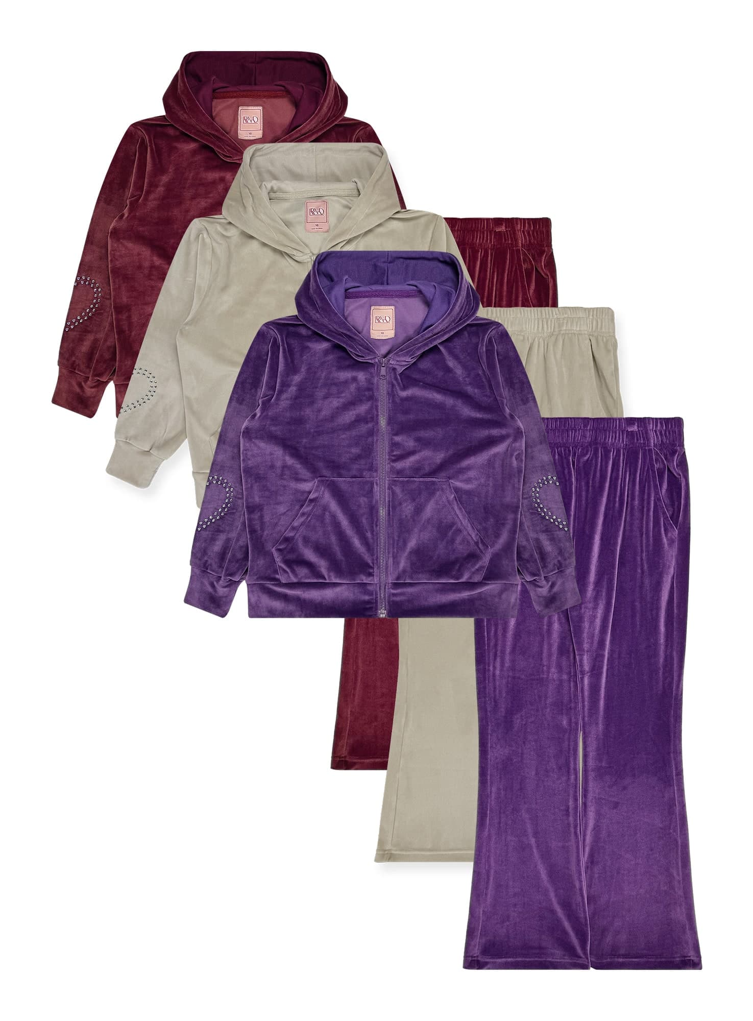 Girls’ 2PC Velour Jogger Set #V01