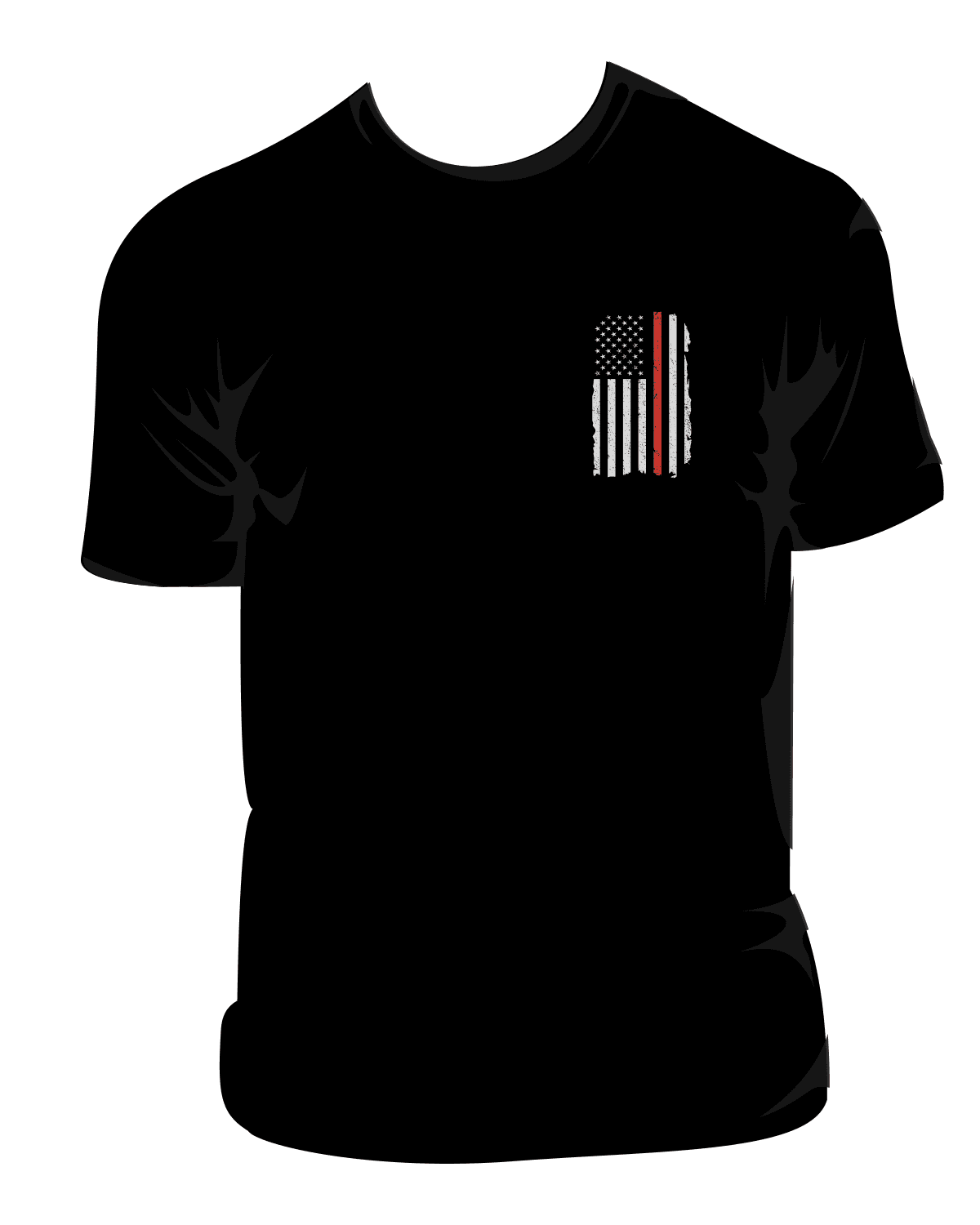 *NEW* Thin Red Line Crossed Axes T-Shirt thumbnail 2