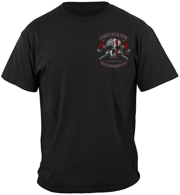 Firefighter Brotherhood Skull Thin Red Line thumbnail 2