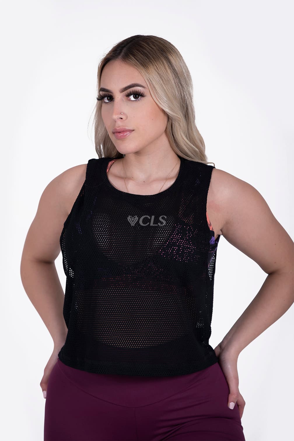 NC Loop Mesh Tank Preto
