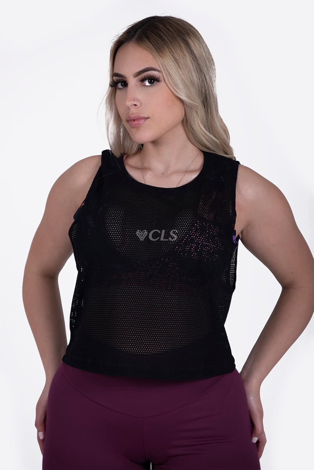 NC Loop Mesh Tank Preto thumbnail 2