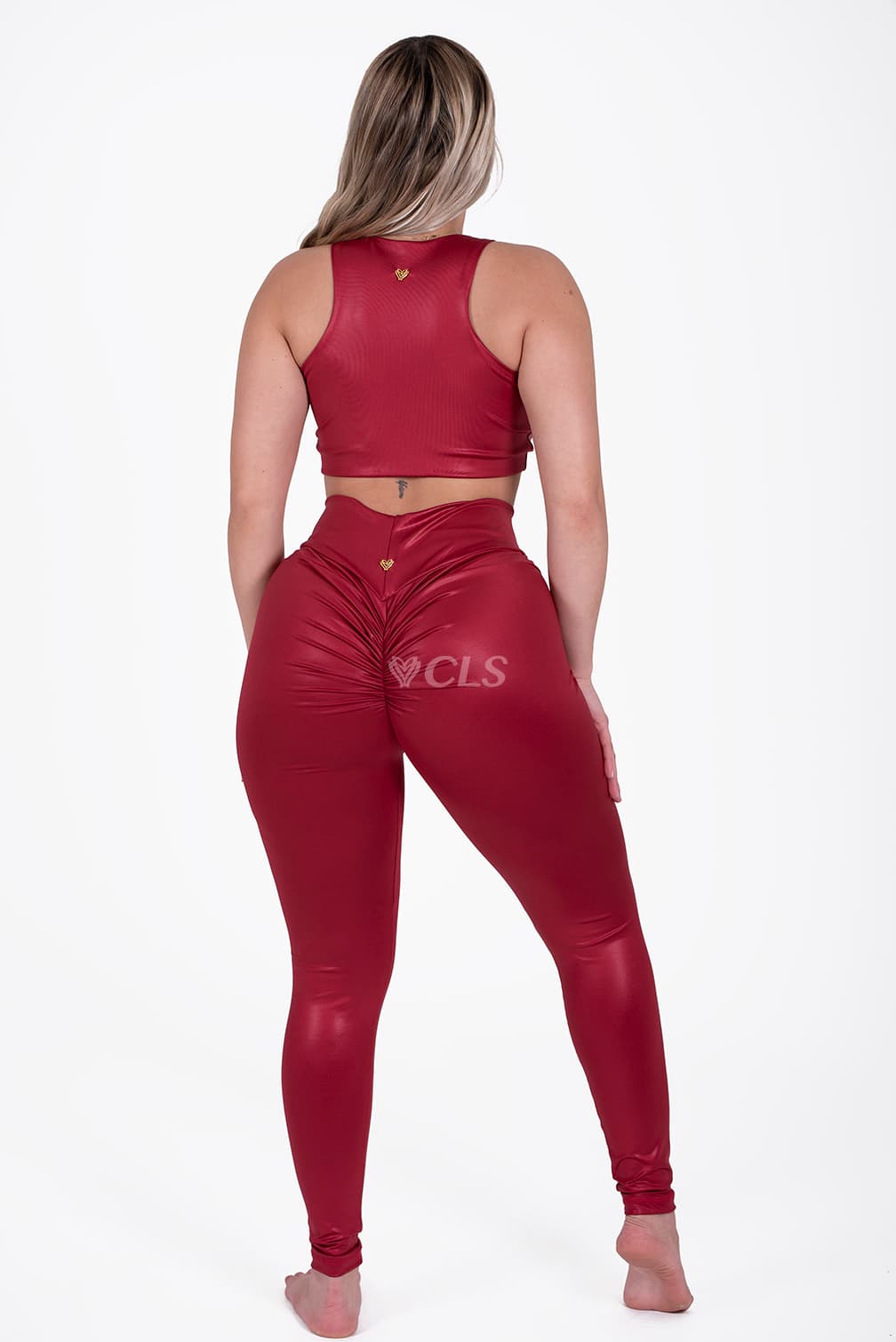 NC Luxe Racerback Valentino Crop Top thumbnail 2