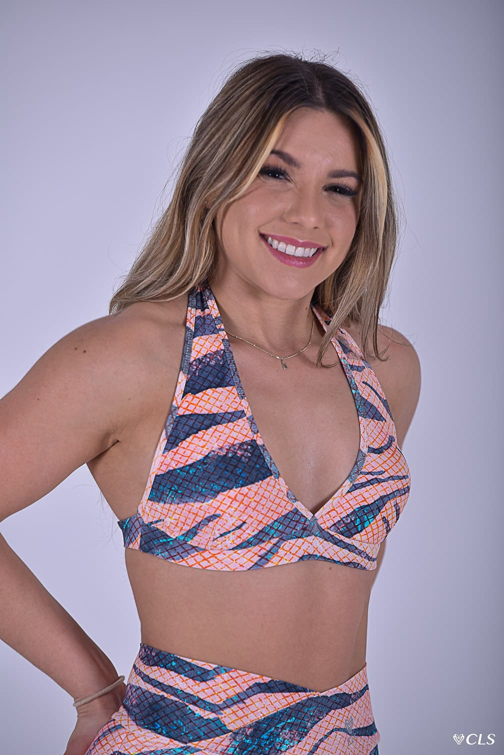 NC Isla Halter Top Ginger Zebra thumbnail 4