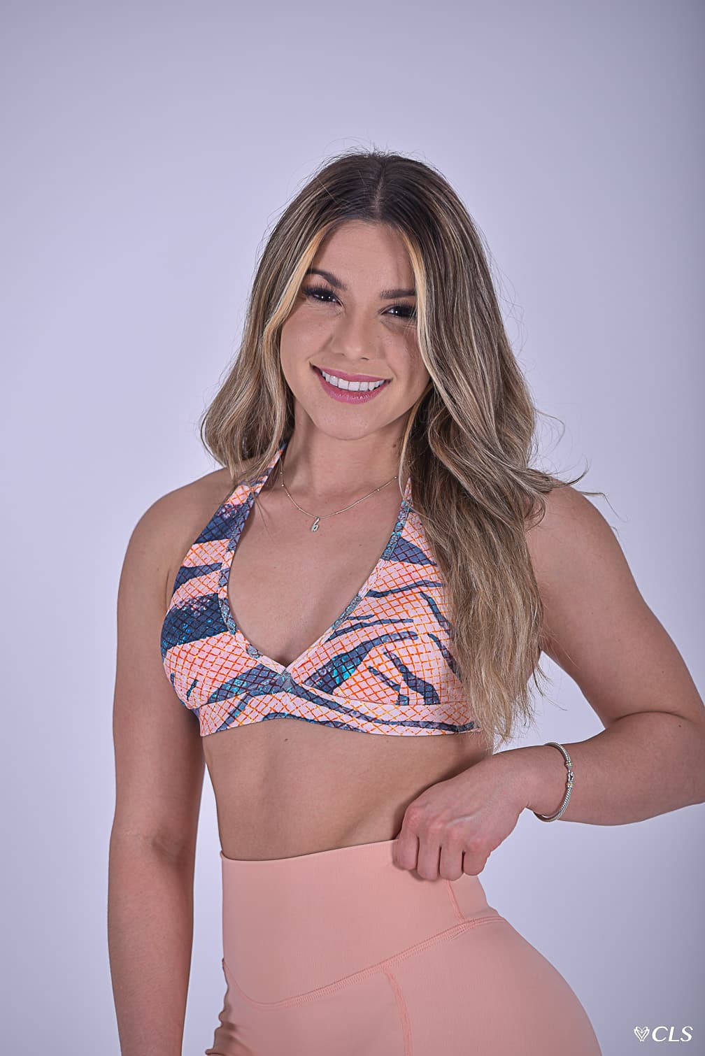 NC Isla Halter Top Ginger Zebra