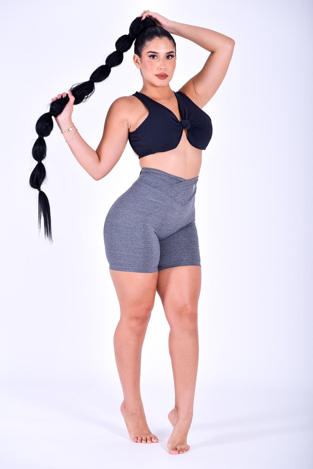 NC Seamless Front Scrunch Shorts Fuse Dark thumbnail 4