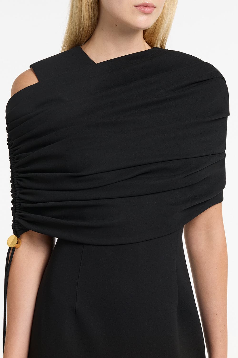 Black Crepe Coulisse Shrug thumbnail 4