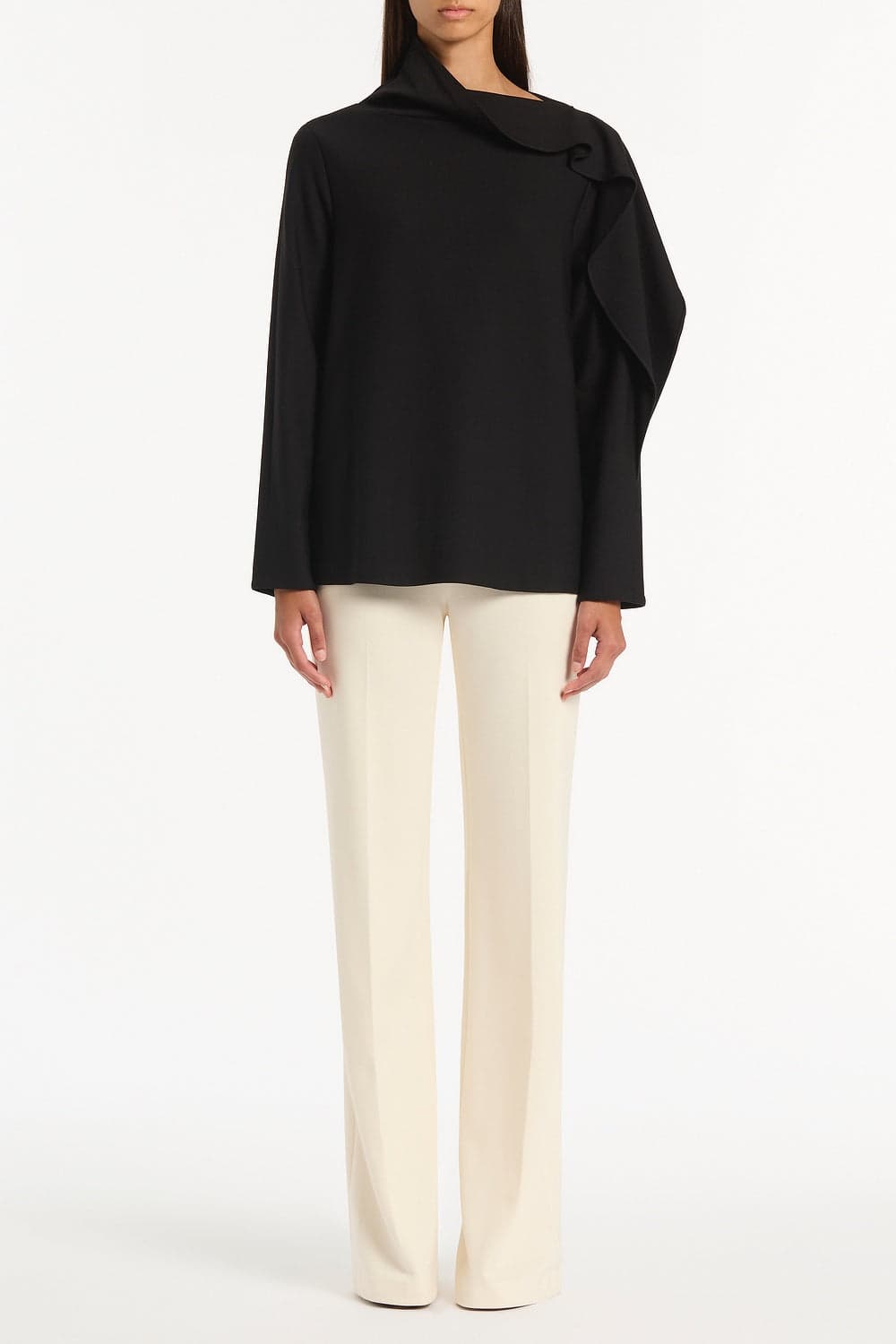 Black Ponte Shoulder Detail Top thumbnail 2