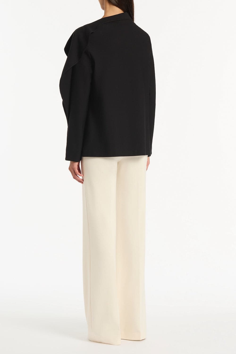 Black Ponte Shoulder Detail Top thumbnail 3