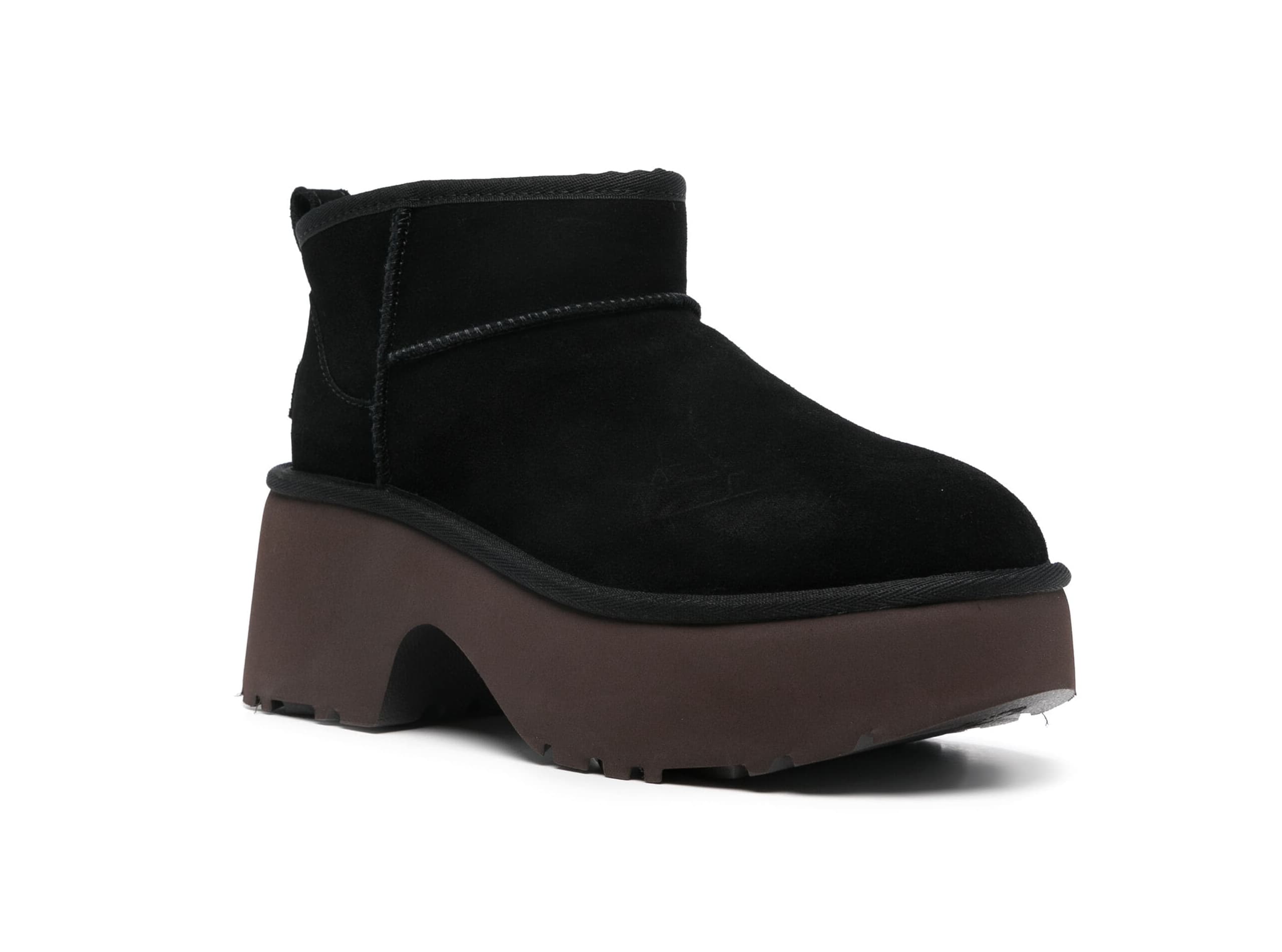 UGG Classic Ultra Mini New Heights Boots Black thumbnail 2