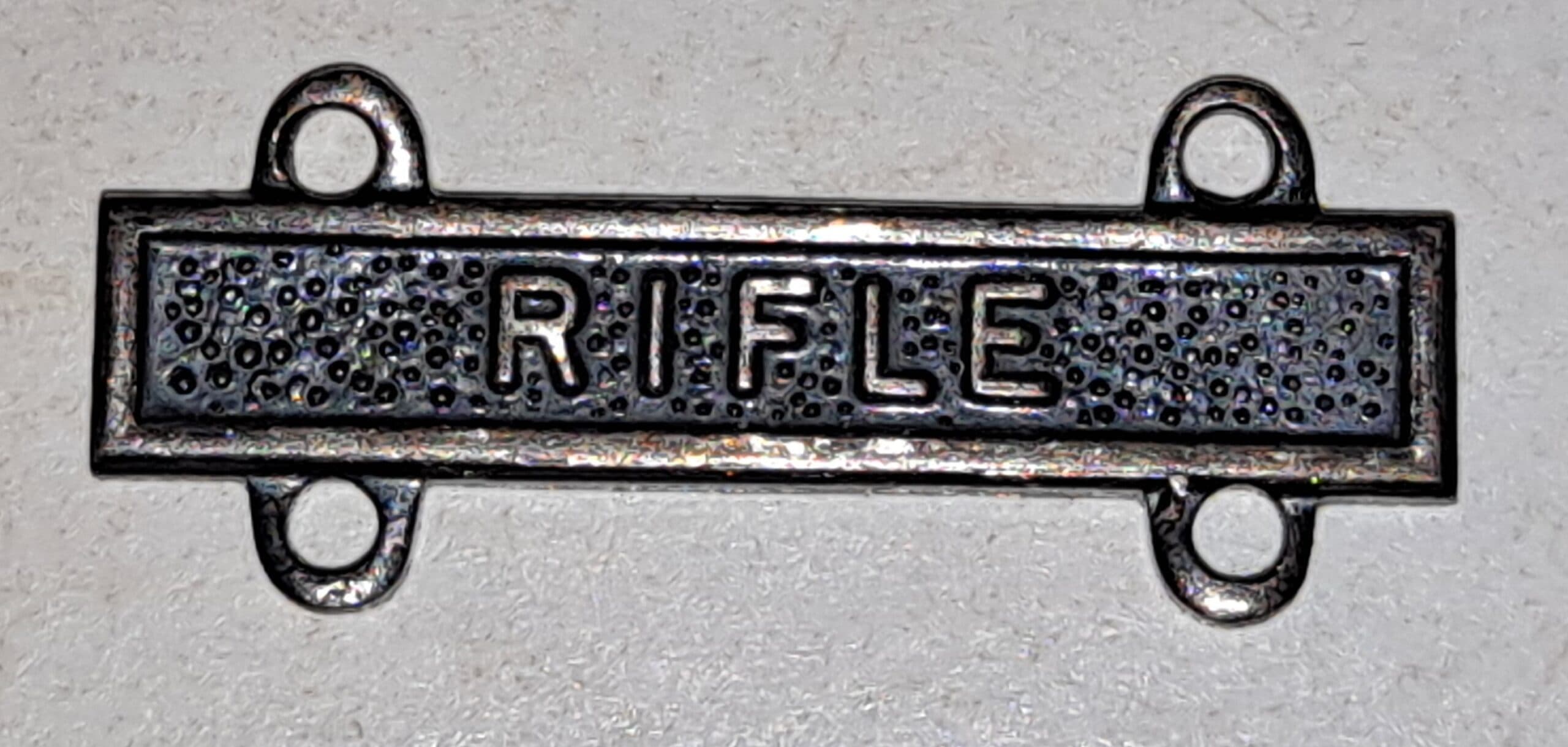 US Army Rifle Qualification Tab Anodized Finish