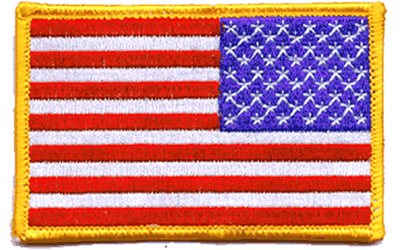 Reversed USA Flag Patch 2×3.75″ Military Accessory