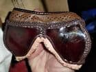 WW2 Goggles type E-1 red lens New Old stock Dated 1943