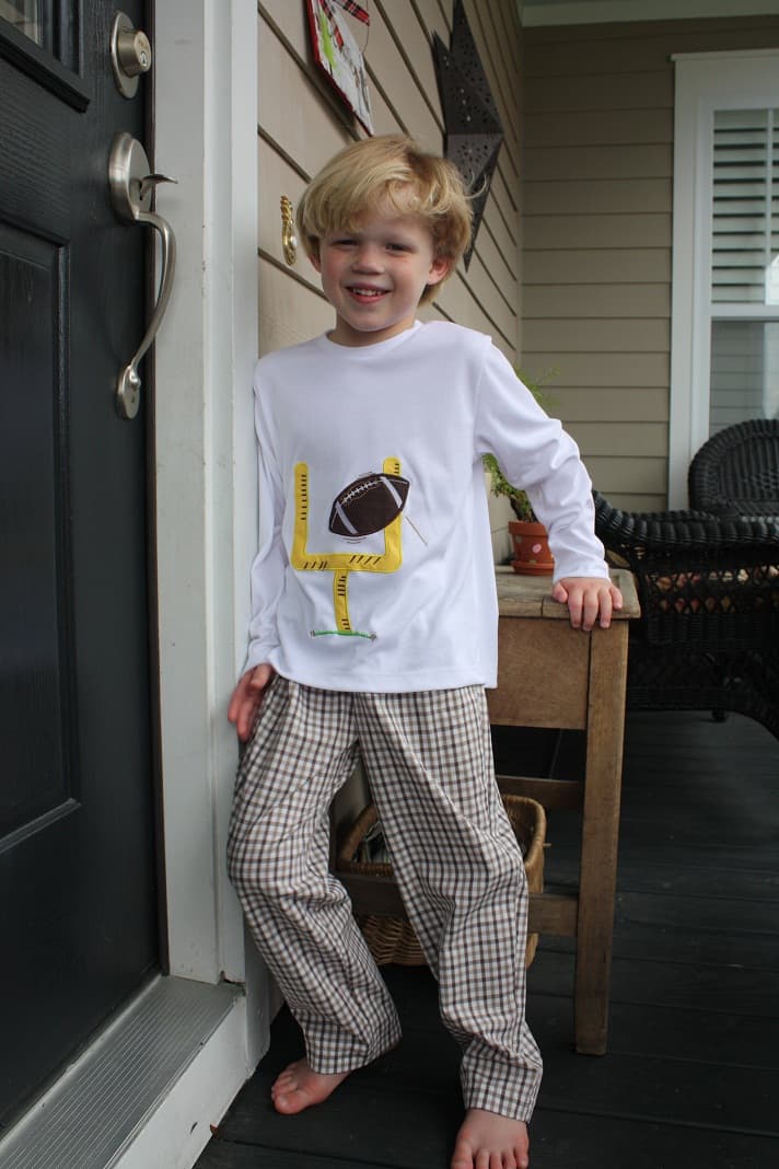 Boys Applique Touchdown Pant Set