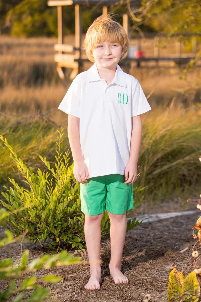 Boys Green Short Set