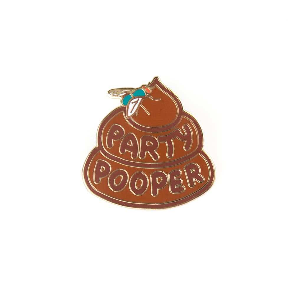 Party Pooper Enamel Pin