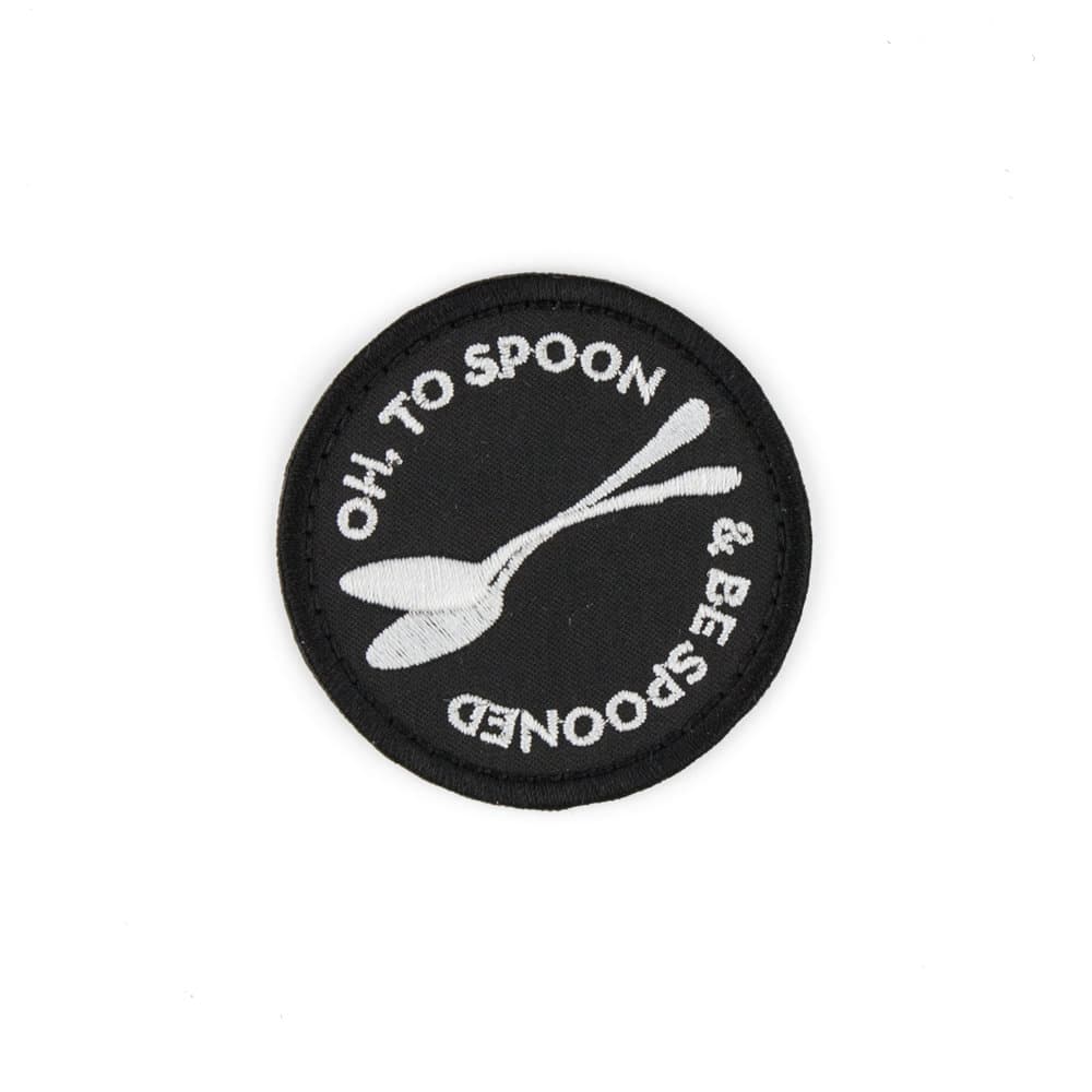 To Spoon and Be Spooned Patch (monochrome)