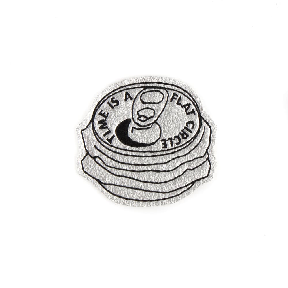 Time is a Flat Circle Patch (monochrome)