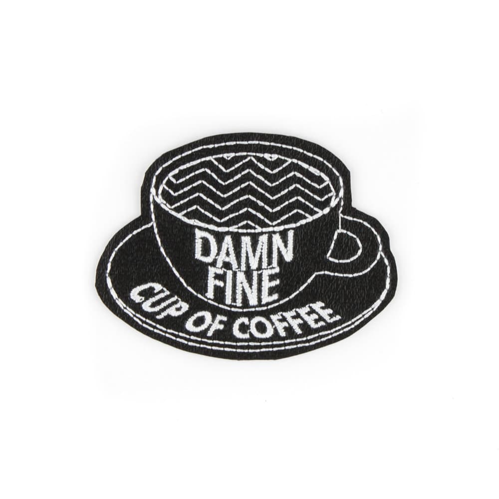 Damn Fine Cup of Coffee Patch (monochrome)