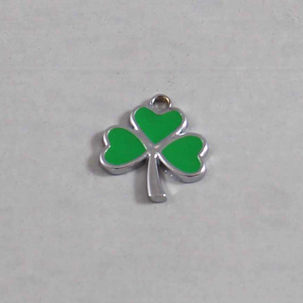 IRISH Wedding Garter / St. Patrick’s Day Wedding Garter / Shamrock /Kiss me I’m Irish / 3 Leaf Clover – Charm-066