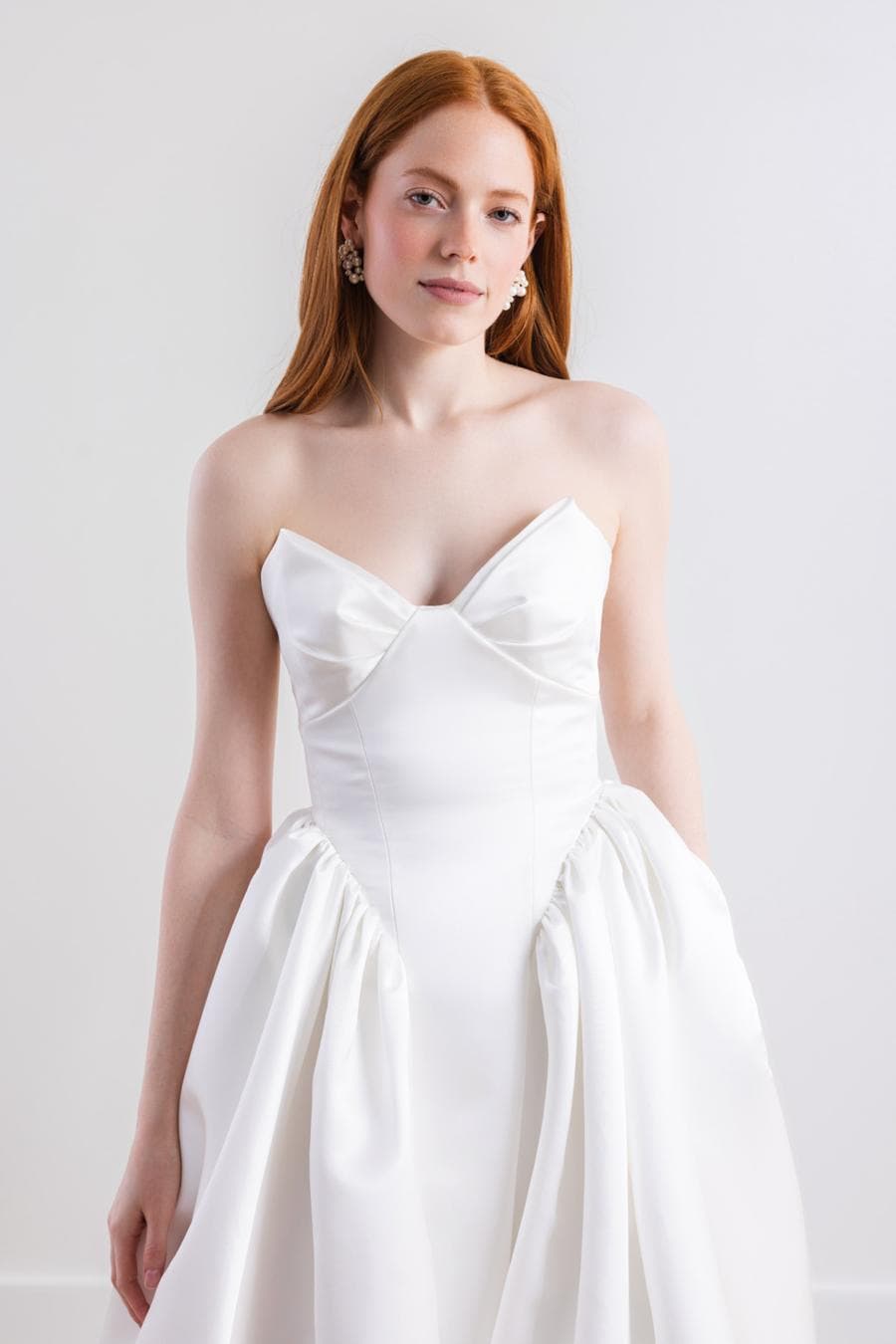 Cassia by Willowby 54319<br>Satin Corset Wedding Dress with Dramatic Skirt thumbnail 3