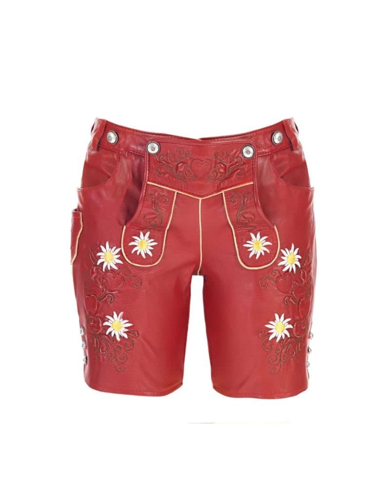 Kufstein – Cranberry Red Women’s Lederhosen