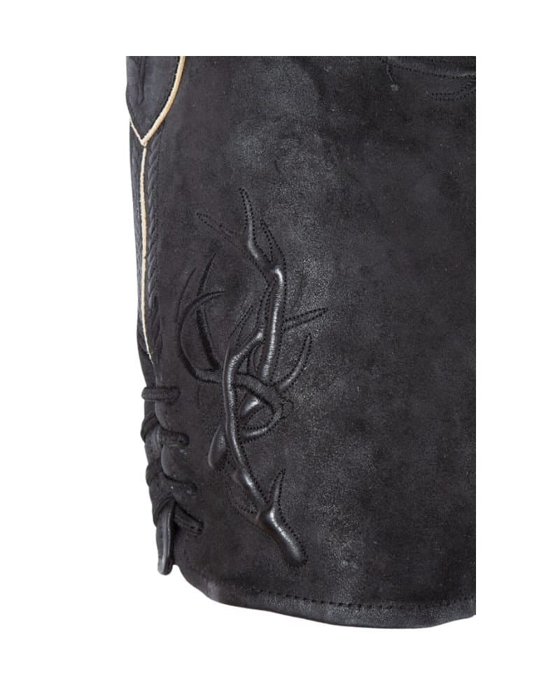 Thüringer Wald Obsidian Black Lederhosen – Bavarian Style thumbnail 3