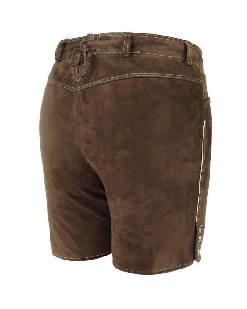 Freising Mocha Earth Women’s Lederhosen – Premium Bavarian Suede Short thumbnail 2