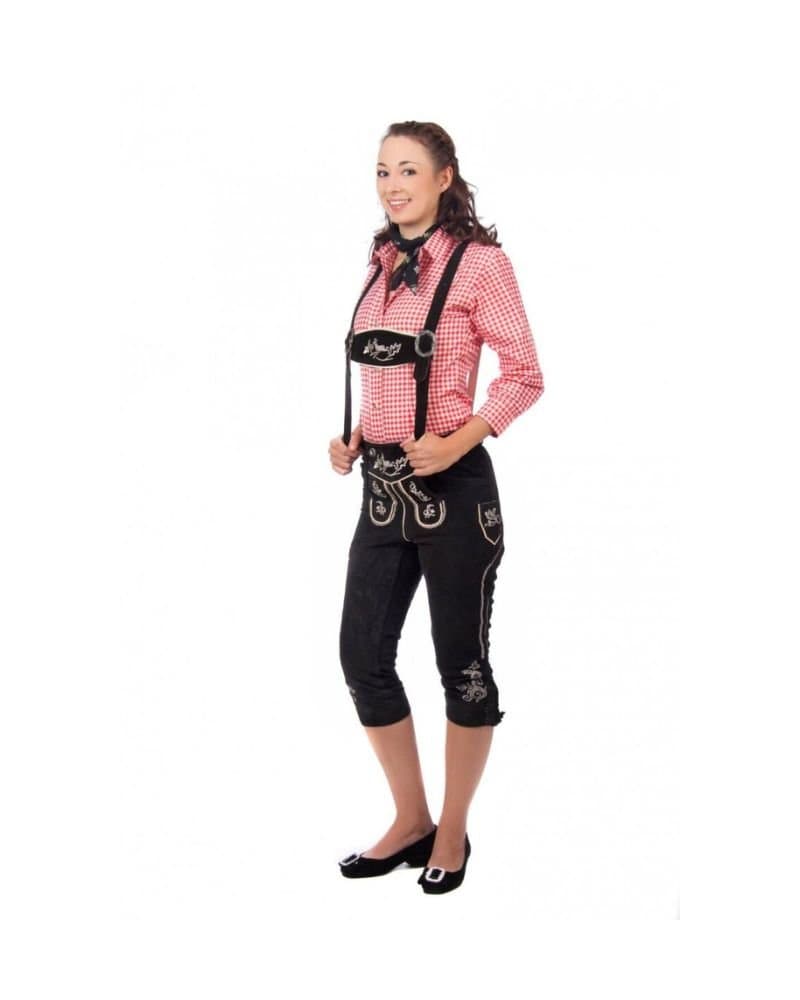 Isny – Charcoal Night Female Bundhosen (Knee-Length) thumbnail 4