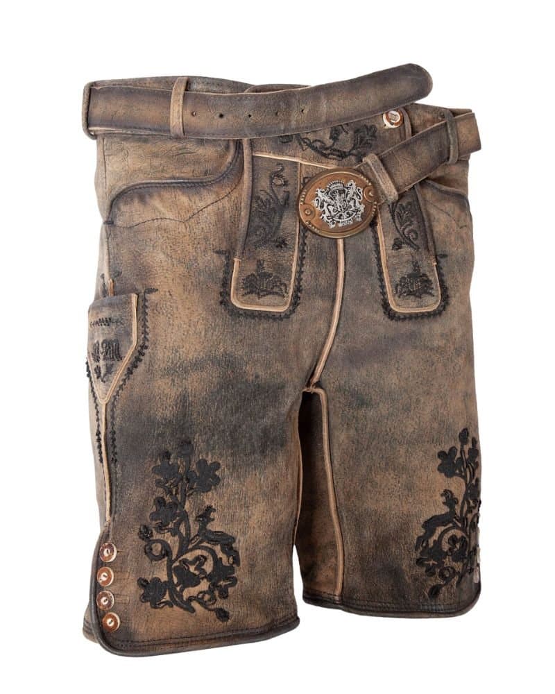 Lukas Heritage – Traditional Embroidered Bavarian Leather Shorts