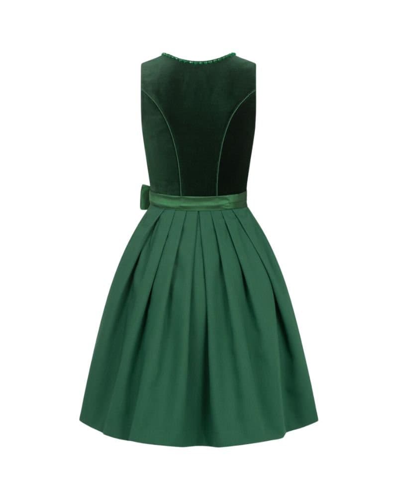 Emerald Green Velvet Bodice Mini Dirndl thumbnail 3